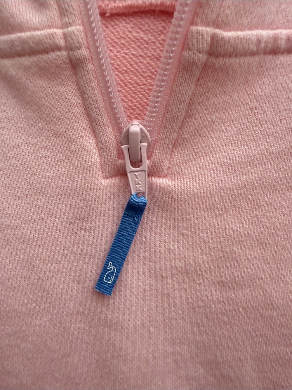 Vineyard Vines Light Pink Quarter-Zip Fleece Pullover - Picture 5 of 5